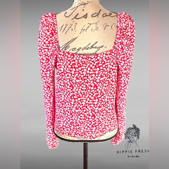 Boden Sweetheart Printed Top Size 6 - Picture 4 of 10